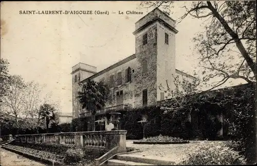Ak Saint Laurent d'Aigouze Gard, Château