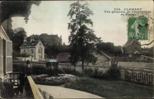 Ak Clamart Hauts de Seine, Vue générale de l'Orphelinat de Fleury