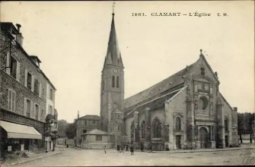 Ak Clamart Hauts de Seine, Kirche