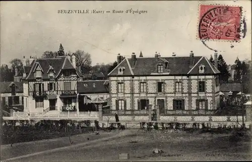 Ak Beuzeville Eure, Route d'Epaignes