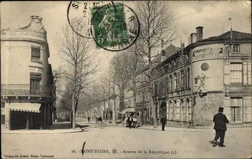 Ak Saint Dizier Lothringen Meuse, Avenue de la Republique