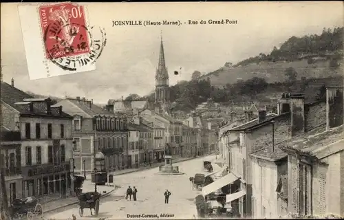 Ak Joinville Haute Marne, Rue du Grand Pont