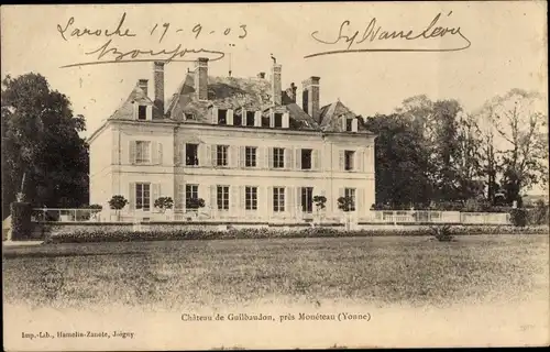 Ak Moneteau Yonne, Chateau de Guilbaudon