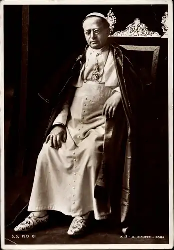Ak Papst Pius XI., Achille Ambrogio Damiano Ratti