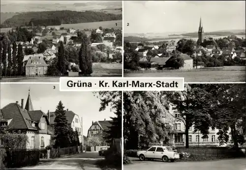 Ak Grüna Chemnitz Sachsen, Teilansichten, Pflegeheim, Rabensteiner Straße