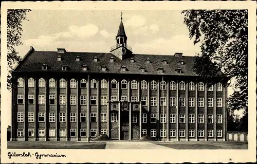 Ak Gütersloh in Westfalen, Gymnasium