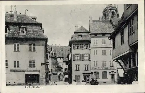 Ak Sélestat Schlettstadt Elsass Bas Rhin, Ortspartie, Geschäft, Fanny Dütter, Tirnemann