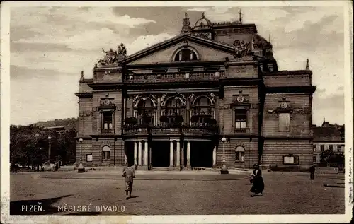 Ak Plzeň Pilsen Stadt, Mestske Divaldo