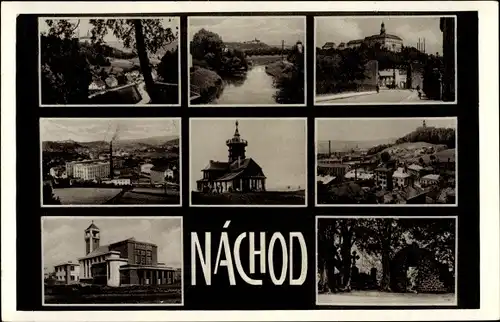 Ak Náchod Region Königgrätz, Straßenpartien, Bauden