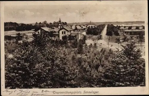 Ak Sennelager Paderborn Nordrhein Westfalen, Truppenübungsplatz