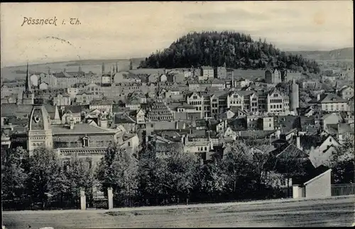 Ak Pößneck in Thüringen, Gesamtansicht