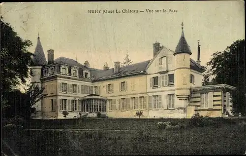 Ak Bury Oise, Château, Parc