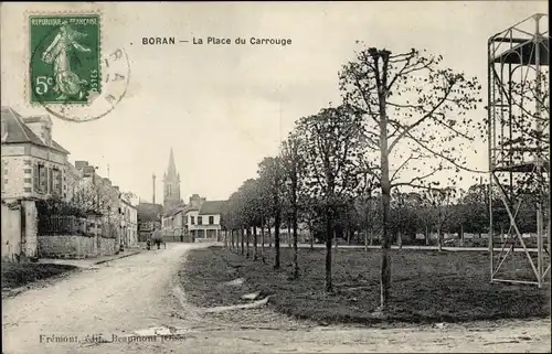 Ak Boran sur Oise Oise, La Place du Carrouge