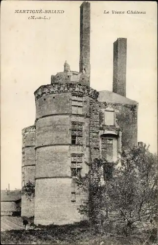 Ak Martigné Briand Maine et Loire, Le Vieux Château