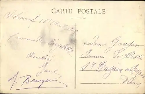 Ak Chateauneuf d'Isere Ardèche, Vue générale, Coteau de Saint Hugues