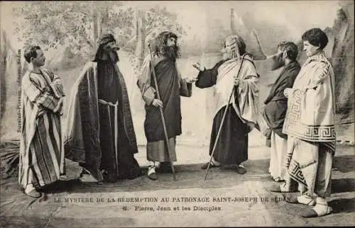 Ak Sedan Ardennes, Pierre, Jean et les Disciples, la Rédemption au Patronage Saint Joseph