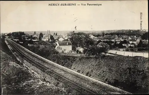 Ak Hericy Seine et Marne, Panoramablick