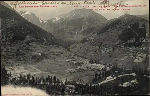 Ak Auzat Ariège, Vue Générale sur la Vallée