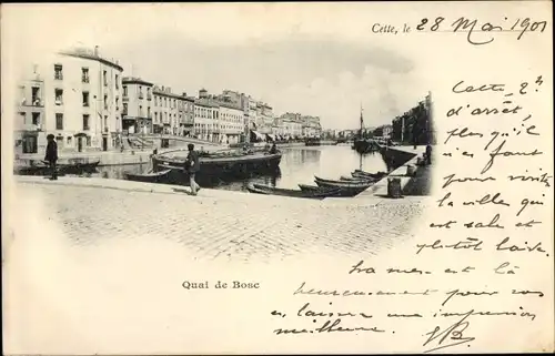 Ak Cette Hérault, Quai de Bosc