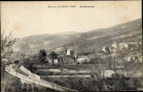 Ak Saint Pons de Thomières Herault, Ardouane, Teilansicht