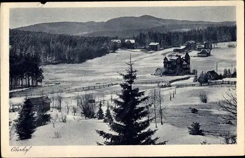 Ak Oberhof im Thüringer Wald, Schneekopf vom Parkhotel Wünscher