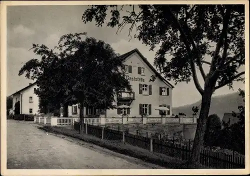 Ak Pommelsbrunn Mittelfranken, Gaststätte Zum Bahnhof