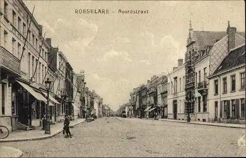 Ak Roeselare Westflandern, Noordstraat