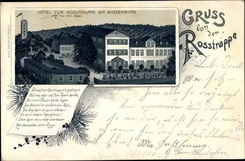 Litho Thale im Harz, Hotel Rosstrappe, Winzenburg