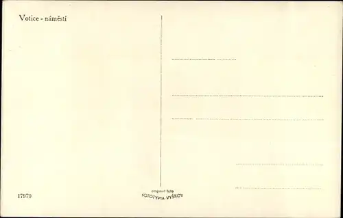 Ak Votice Wotitz Stredoceský kraj Mittelböhmen, Namesti