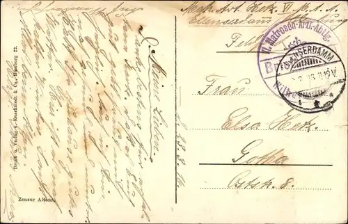 Ak Deutsche Kriegsschiffe, Torpedoboote, Durchbruch