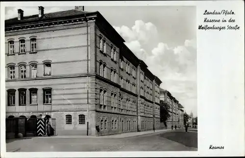 Ak Landau in der Pfalz, Kaserne in der Weißenburger Straße