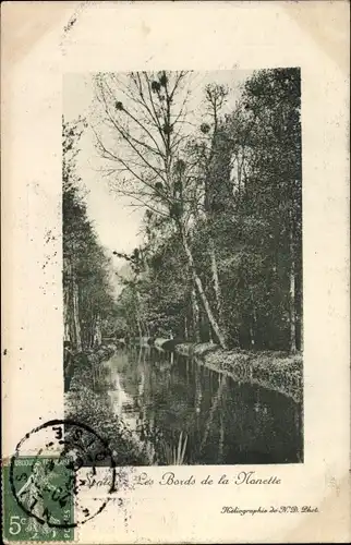 Ak Senlis Oise, Les Bords de la Nonette