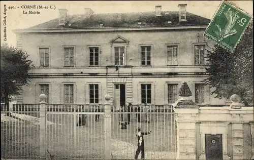 Ak Corne Maine et Loire, Rathaus