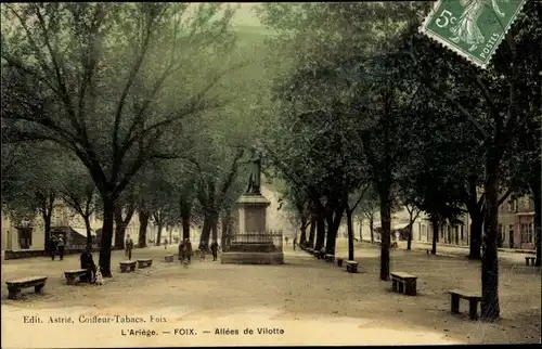 Ak Foix Ariege, Allees de Vilotte