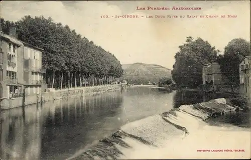 Ak Saint Girons Ariège, Les deux rives du Salat et Champ de Mars