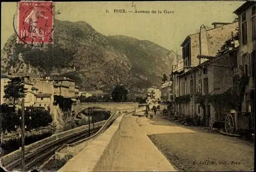Ak Foix Ariege, Avenue de la Gare
