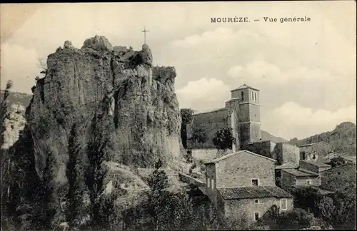 Ak Mourèze Hérault, Gesamtansicht