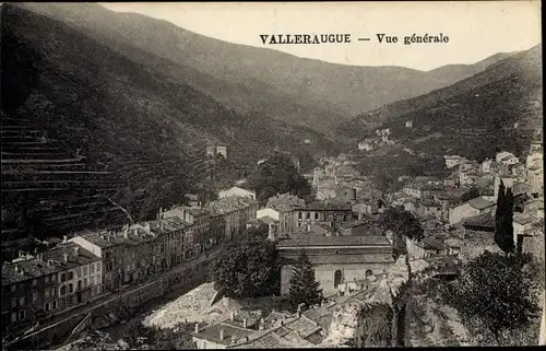 Ak Valleraugue Val d’Aigoual Gard, Gesamtansicht