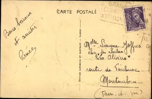 Ak Vic Fezensac Gers, Place de la Mairie, le Kiosque