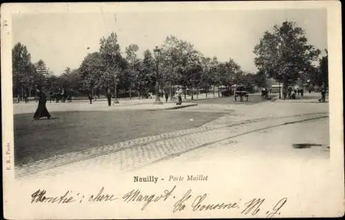 Ak Neuilly sur Seine Hauts de Seine, Porte Maillot