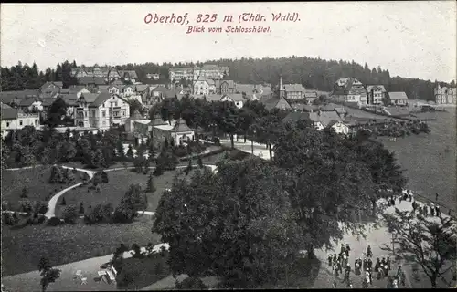 Ak Oberhof im Thüringer Wald, Panorama vom Schlosshotel