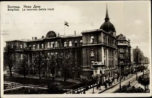 Ak Belgrad Beograd Serbien, Le nouveau palais royal