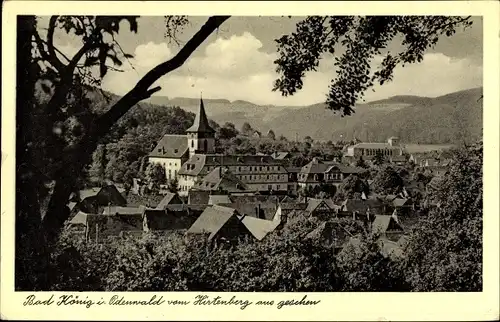 Ak Bad König im Odenwaldkreis Hessen, Blick vom Hirtenberg