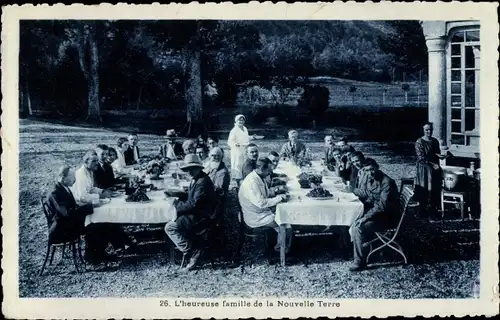 Ak Schweiz, L'heureuse famille de la Nouvelle Terre, la table des enfants de dieu