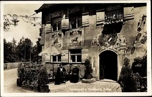 Ak Großholzleute Isny im Allgäu Baden Württemberg, Gasthof Adler