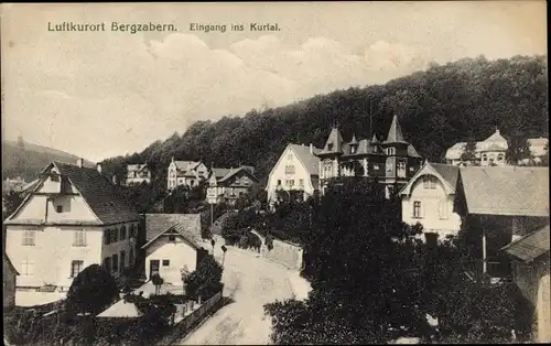 Ak Bad Bergzabern Rheinland Pfalz, Eingang ins Kurtal