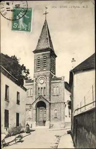 Ak Livry Gargan Seine Saint Denis, L'Eglise