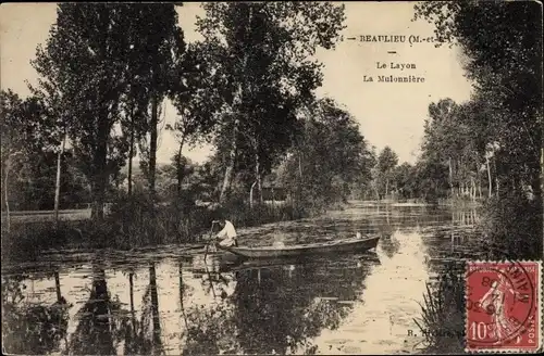 Ak Beaulieu sur Layon Maine et Loire, La Mulonnière