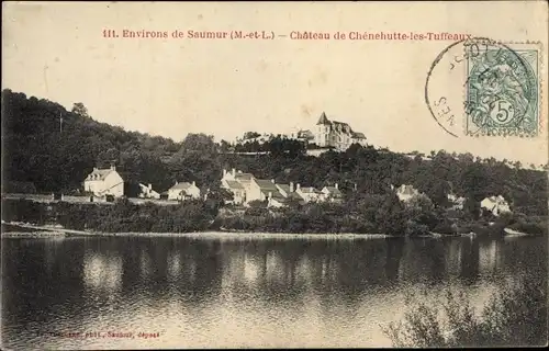 Ak Saumur Maine et Loire, Château de Chênehutte les Tuffeaux