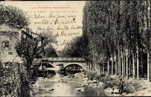 Ak Saint Girons Ariège, Le Pont sur le Baup